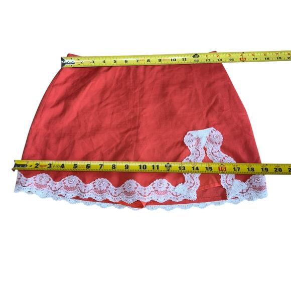Revolve NIA Moon Skort in Tigerlily S Whimsy Coquette Vamp Lace Orange Whimsical - Picture 6 of 7
